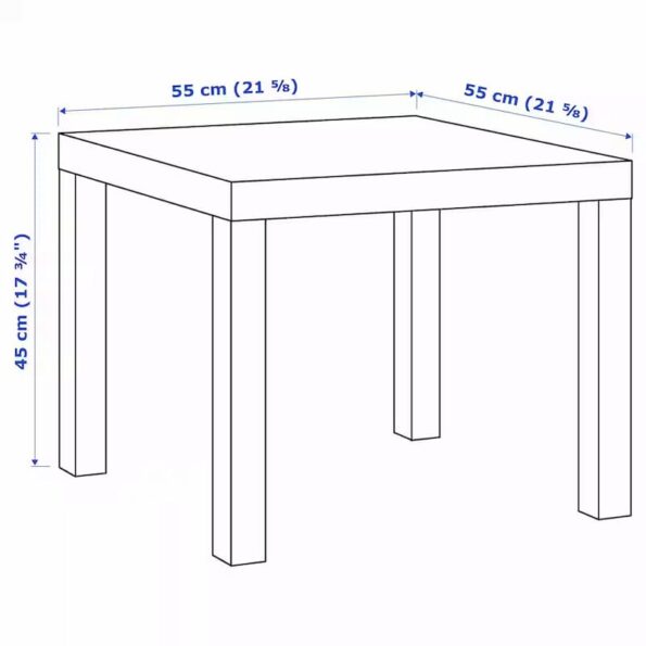 میز مربعی ایکیا LACK – مشکی (2)