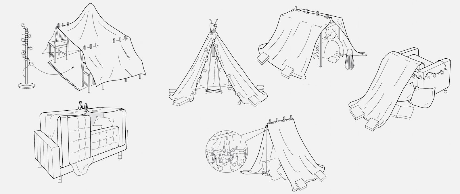 6 روش ساخت چادر بازی در خانه