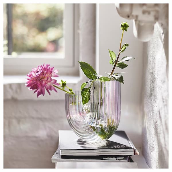 گلدان شیشه ای ایکیا RAFFELBJORK – ارتفاع 20 سانتیمتر- دیالکتیک شاپ (5)